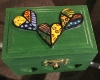 Painted heart box