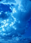 Fascinating clouds in a bright blue sky