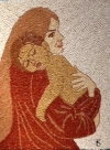 Mother and Child Sleeping on Shoulder