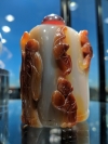 Antique Agate Snuff Bottle Carving
