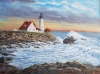 Lighthouse at Cape Elizabeth Maine