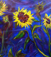 Sunflowers in the Wind (framed)